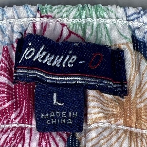 JOHNNIE-O West Coast Prep Nevis Floral Swim Trunks Board Shorts 8" Inseam Size L - Picture 12 of 16